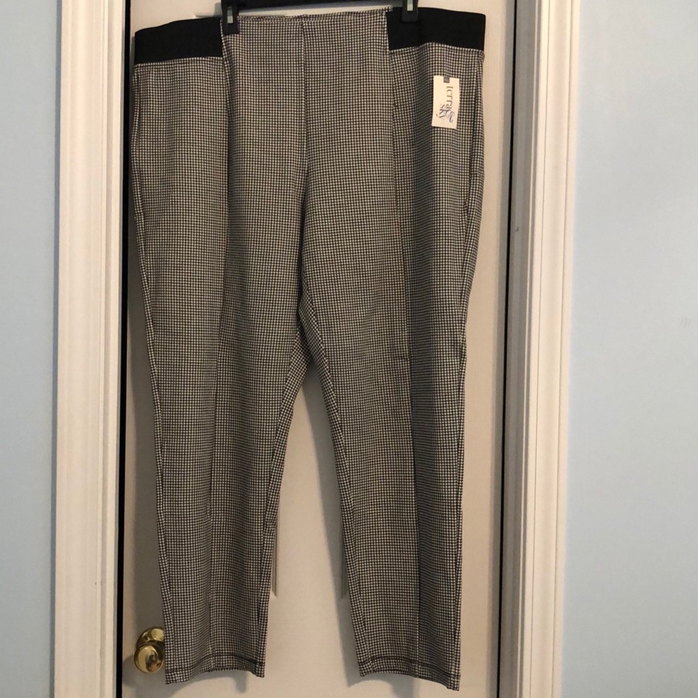 Houndstooth Print Pants